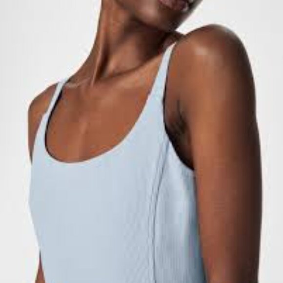 Spanx The Get Moving Easy Access Ribbed ATHLETIC Dress W/Shorts Blue Women XL - Picture 9 of 11